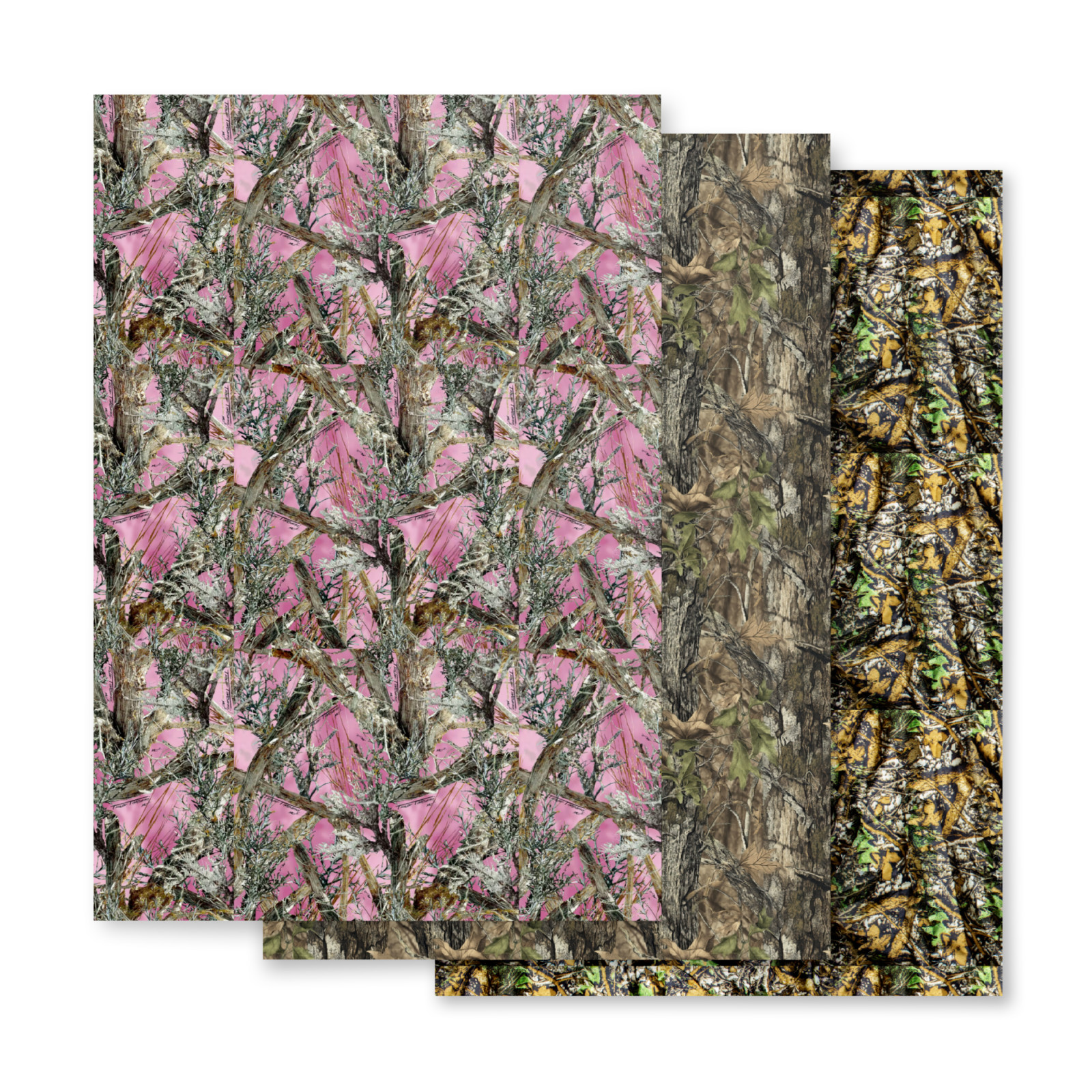 Real Tree Premium Vinyl Patterns & Iron on HTV, for Cricut cutting machines