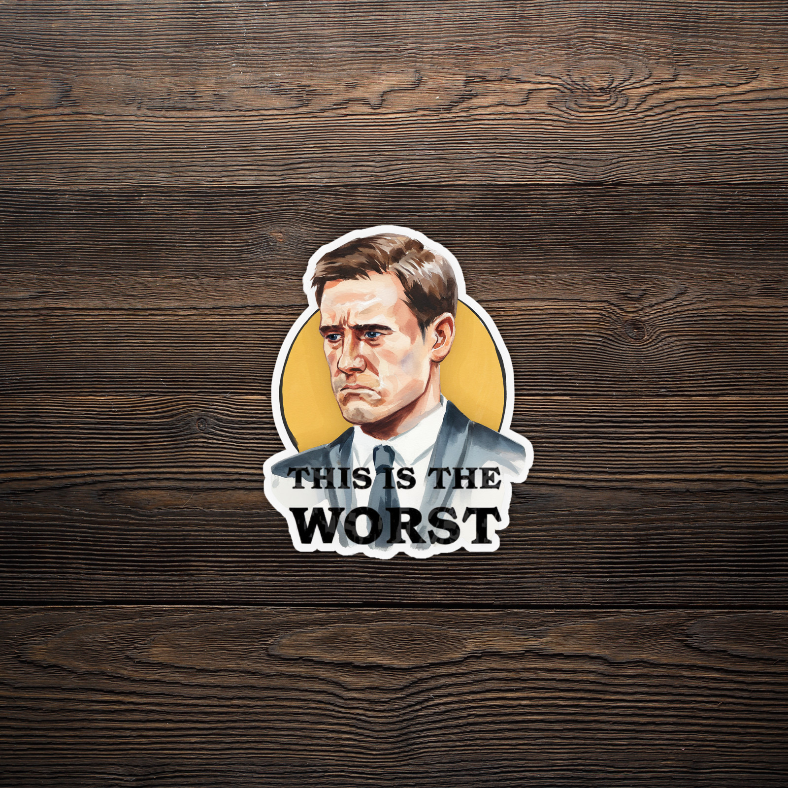 The Worst Political Pop Art Sticker – Funny Sarcastic Caricature Portrait #945
