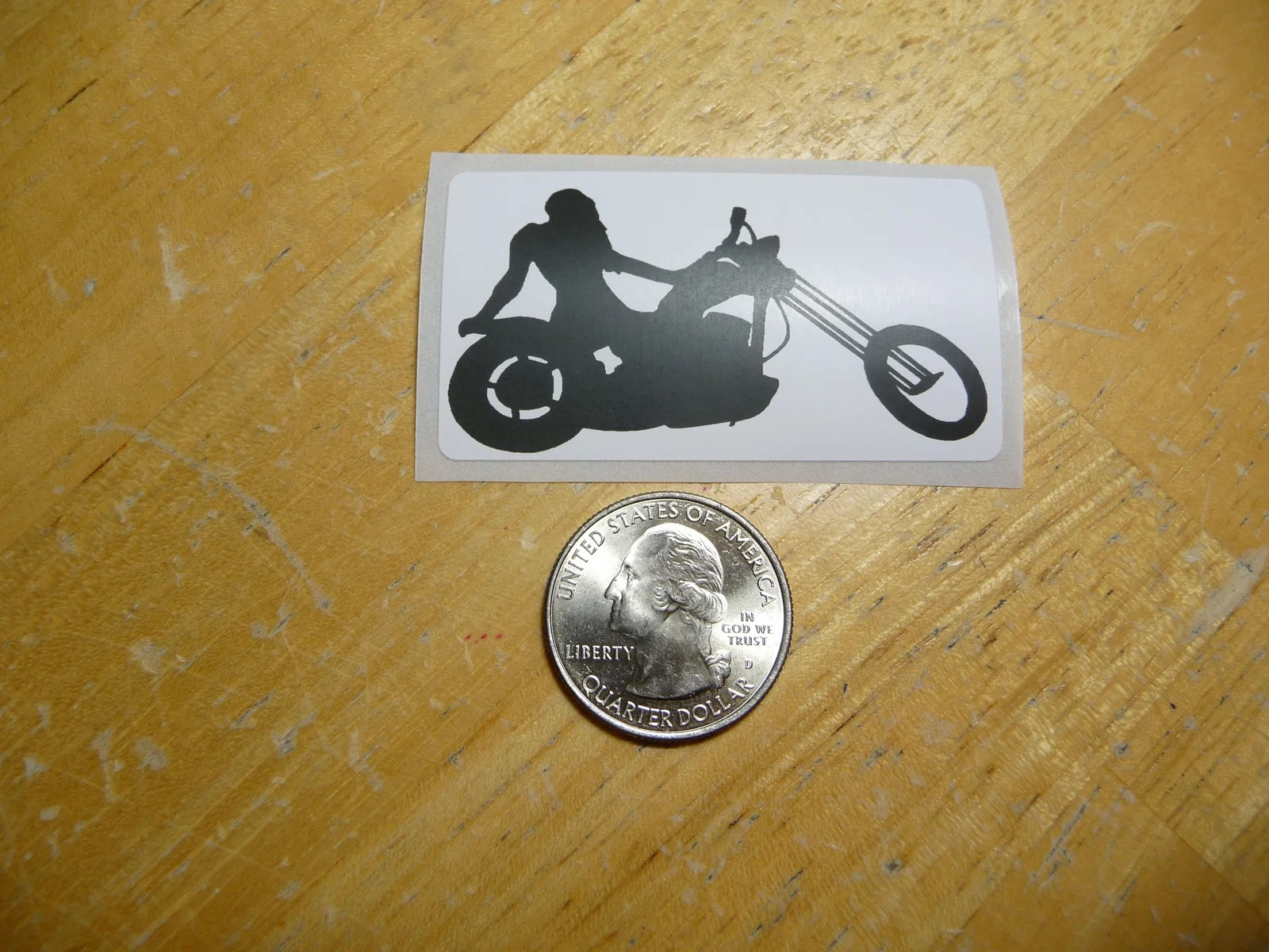 CHOPPER GIRL STICKER DECAL 1 – 50 BULK PACK FUNNY MOTORCYCLE BIKE