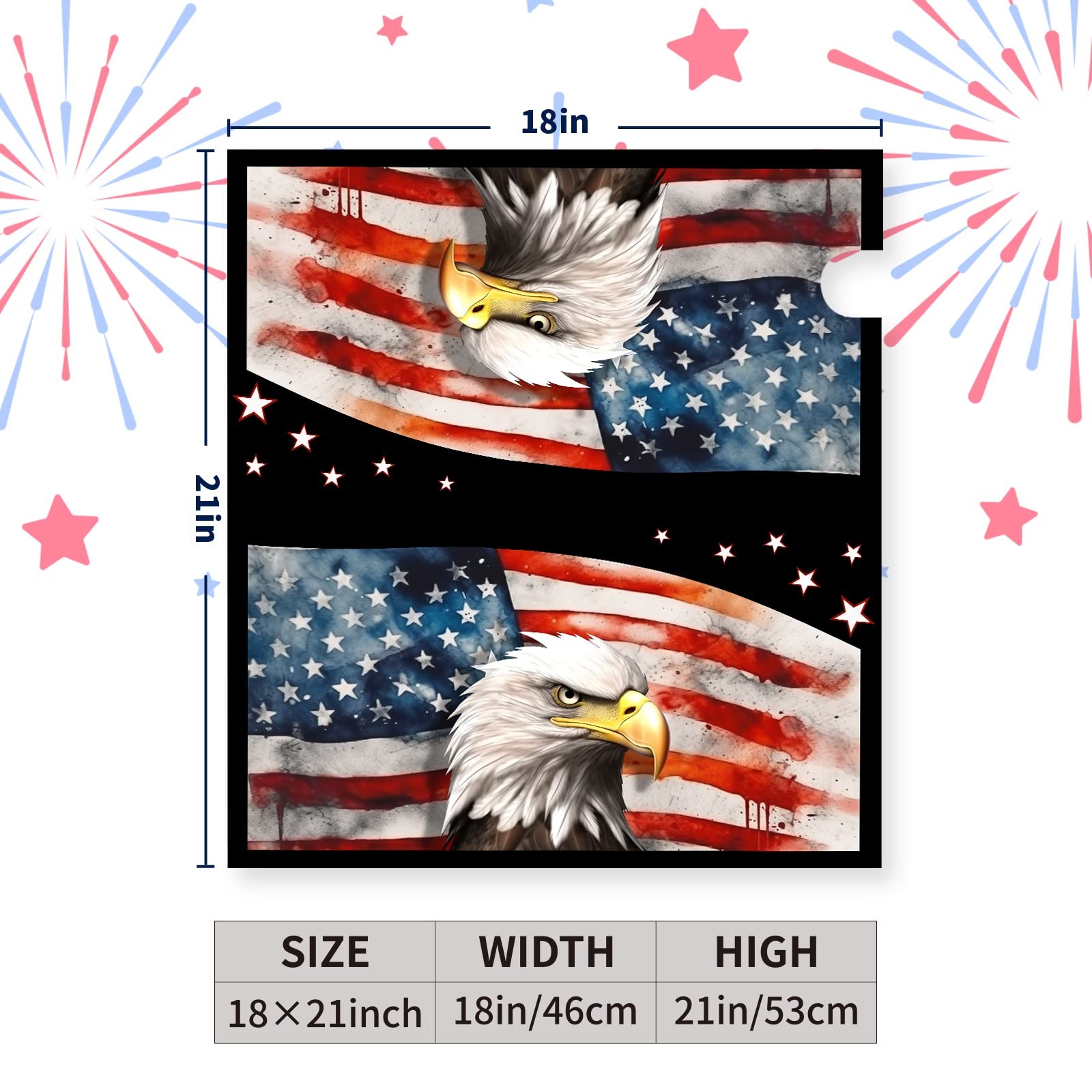 Dacawin Magnetic Mailbox Covers Standard Size 21×18 Inches 21x18inch, Multi1