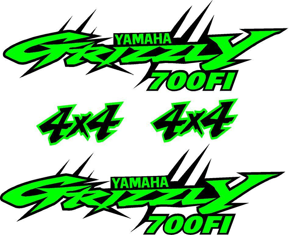 Yamaha Grizzly 4×4 700 Edition ATV Tank Decal Sticker kit Custom colors