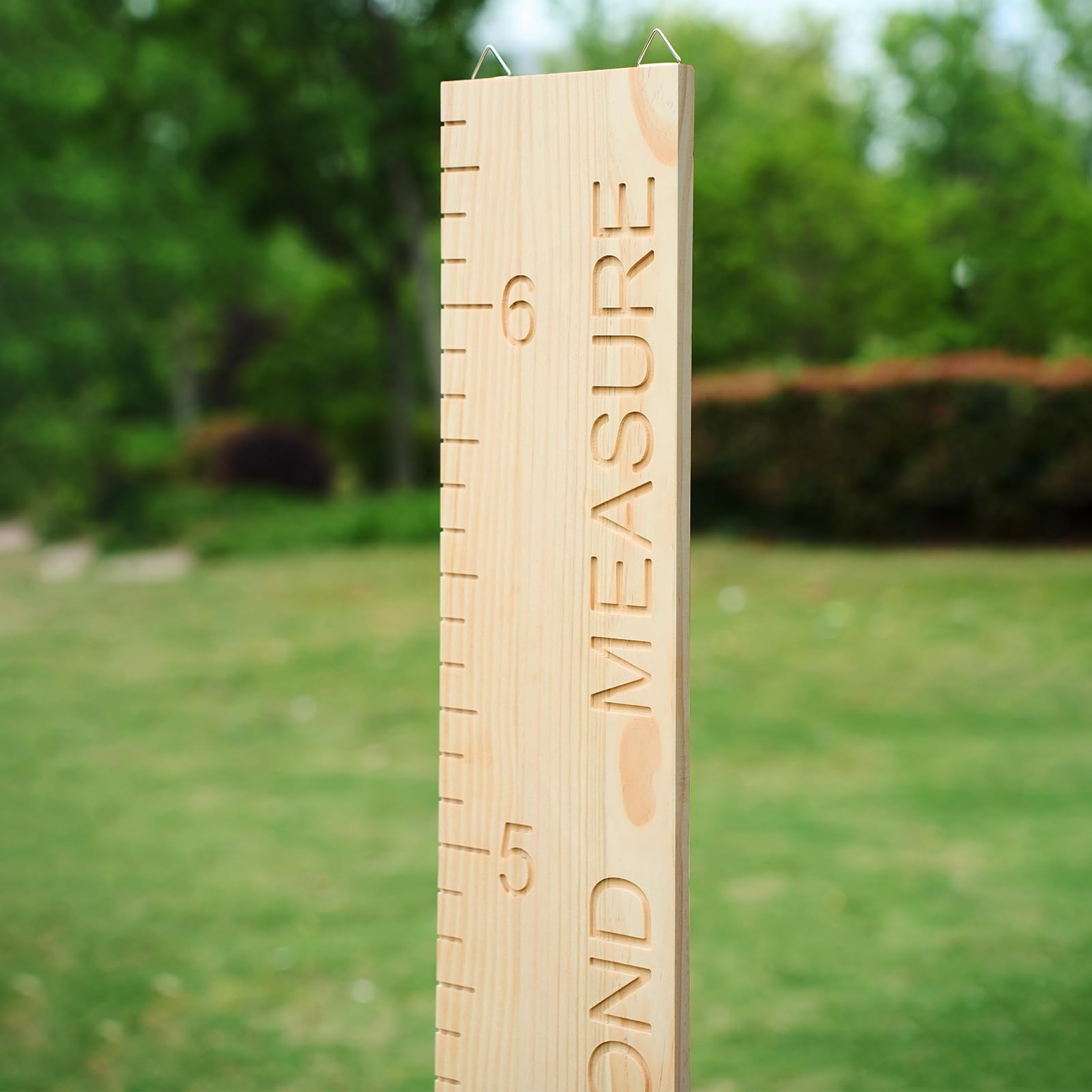 One-Piece Height Chart for Kids, Solid Wood Growth Wall 1