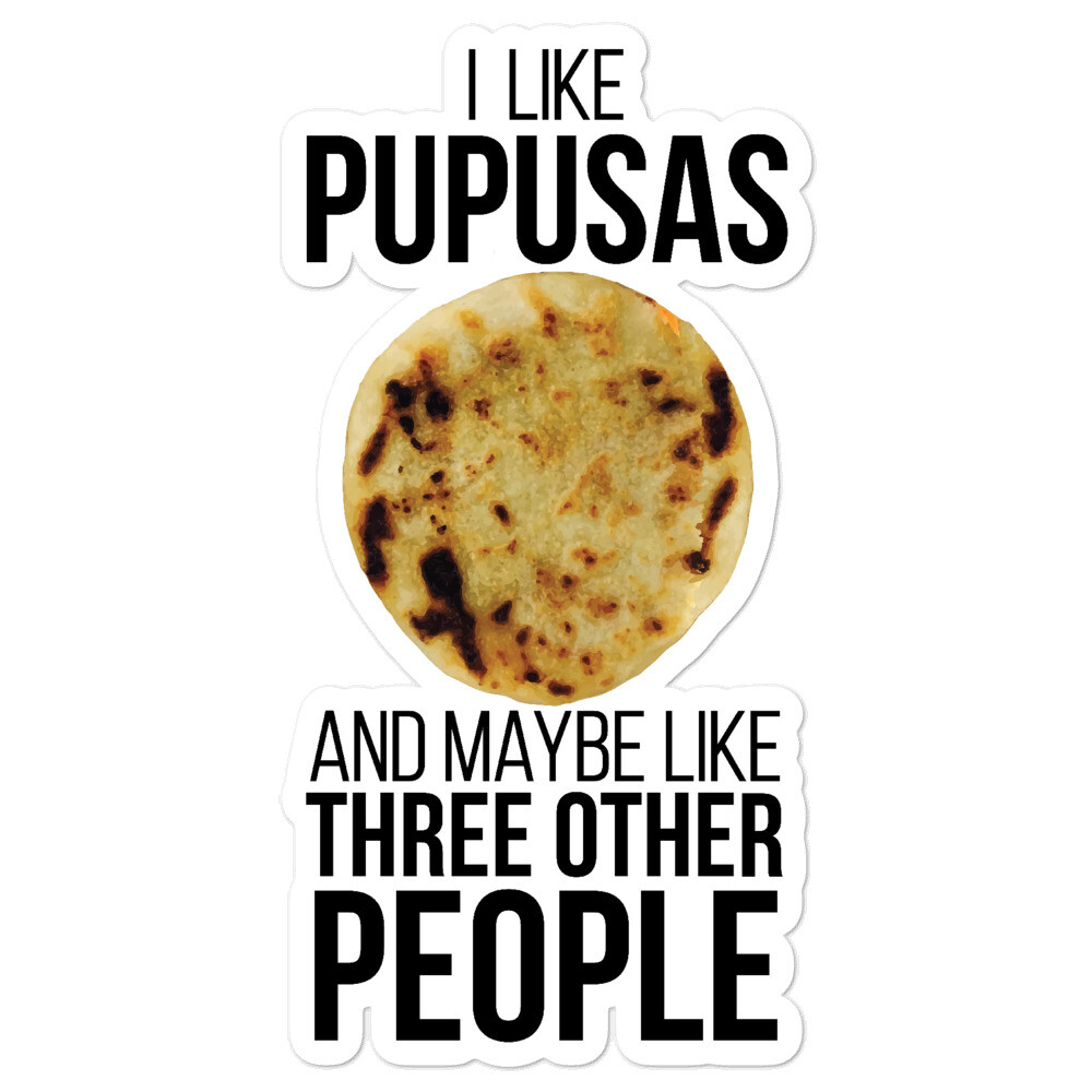 Pupusas Sticker Salvadorian Food El Salvador Vos Puchica Women Men Salva Mex