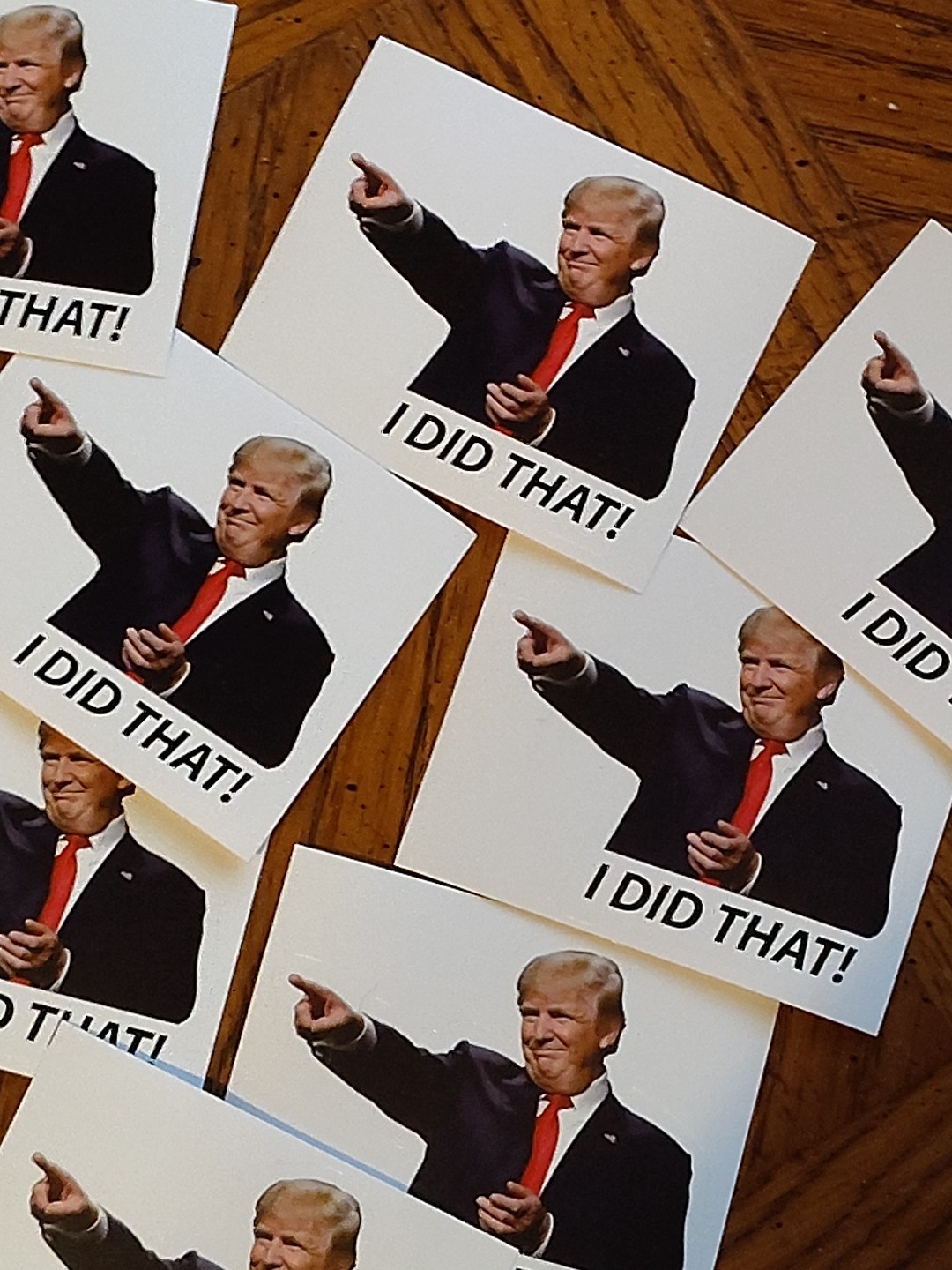 Donald Trump “I DID THAT!” Stickers – 10pc – Decals Car Gas Pump Station 2.5”x2”