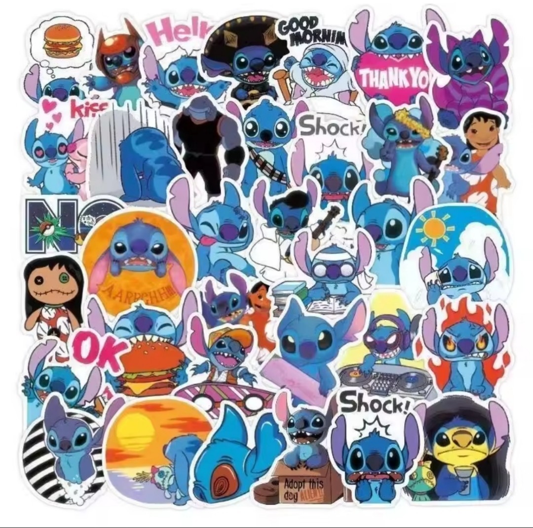 20 PCS Mini Disney Lilo And Stitch Stickers BRAND NEW