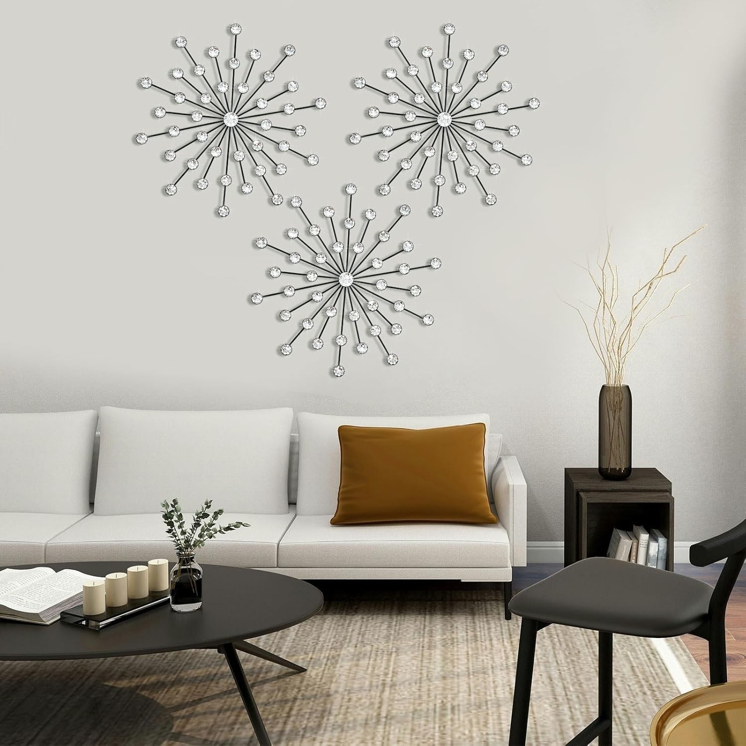 Shining Crystal Rhinestone Wall Sculptures
