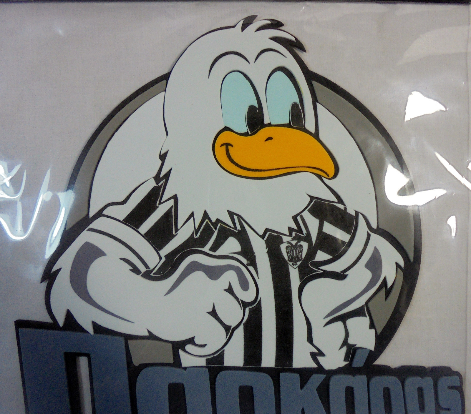 PAOK FC 10" PAOKARAS GREEK SOCCER MASCOT WALL DECORATION VINYL STICKER MISP