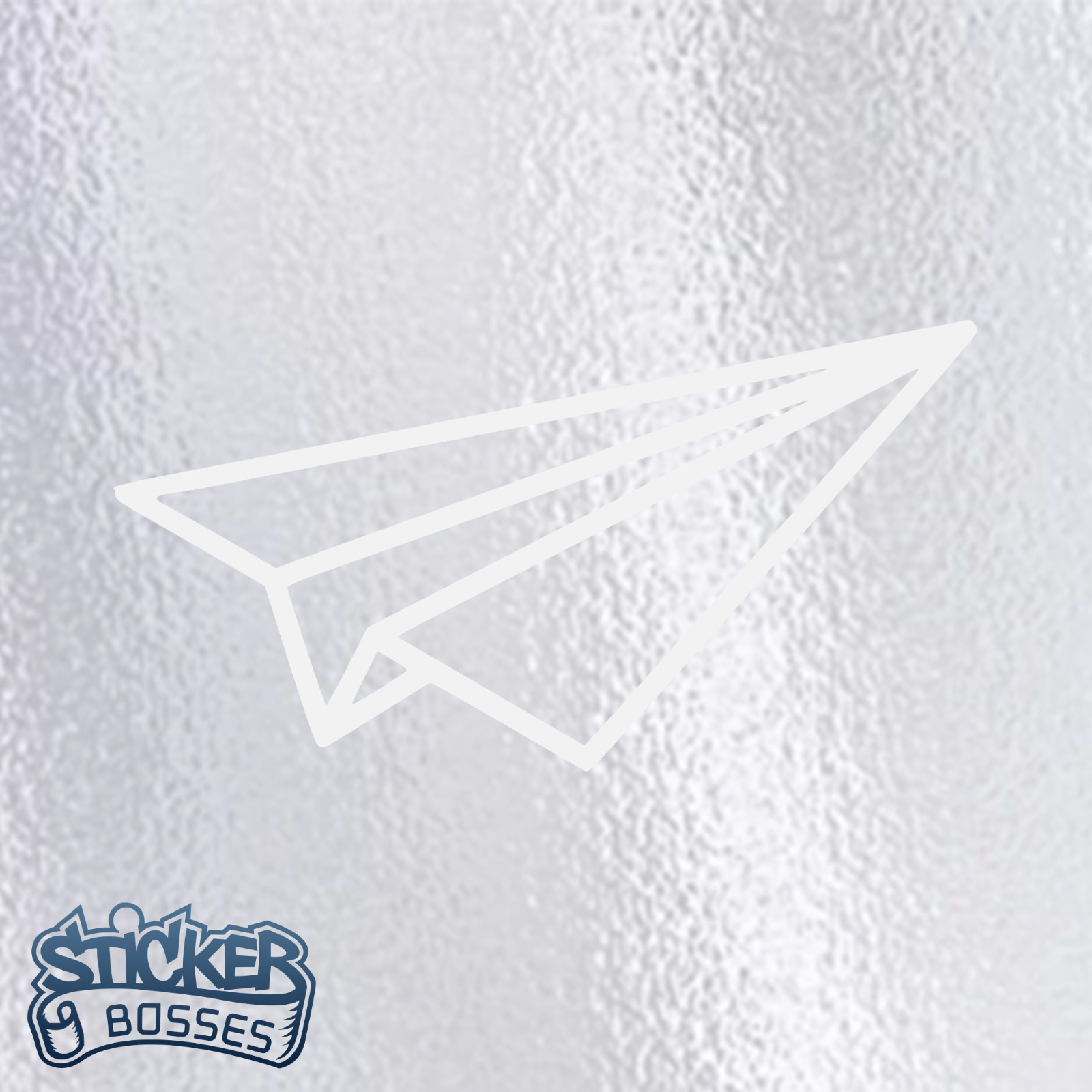 Paper Airplane Minimalist Vinyl Decal Sticker Car Laptop Dream