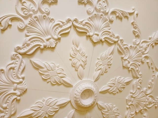 DGR1 Ceiling Mirror Rosette Alabaster Plaster Handmade – 120 X 120 Cm