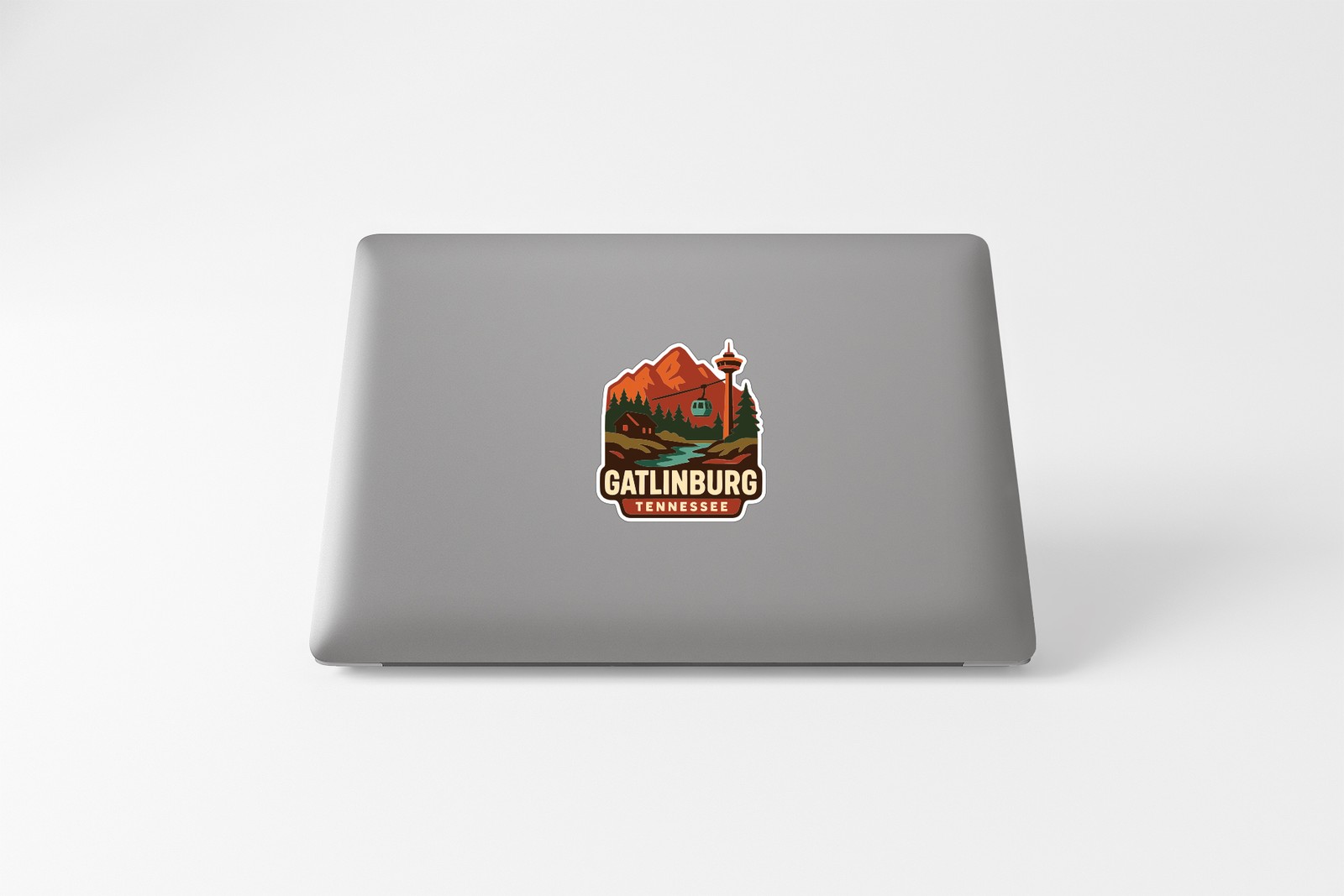 Gatlinburg Sticker Decal Vinyl Die-Cut City Skyline Landmark Design