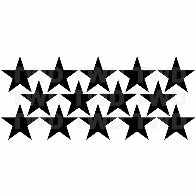 Large Bedroom Star Stickers, Big Star Wall Decals, Bedroom Star Set Vinyl, b31