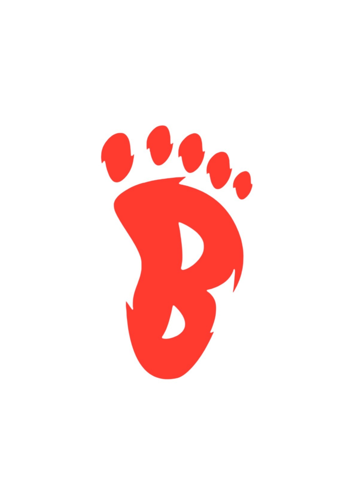 Bigfoot foot decal vinyl decal for cars trucks laptop most smooth surfaces