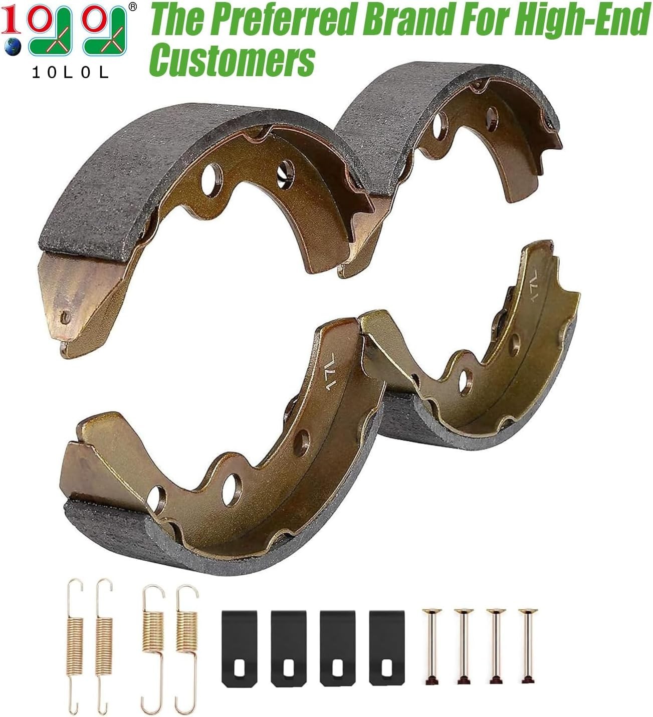Golf Cart Brake Shoes Kit for Club Car DS & Carryall 1981-1994 OEM 101146302 101