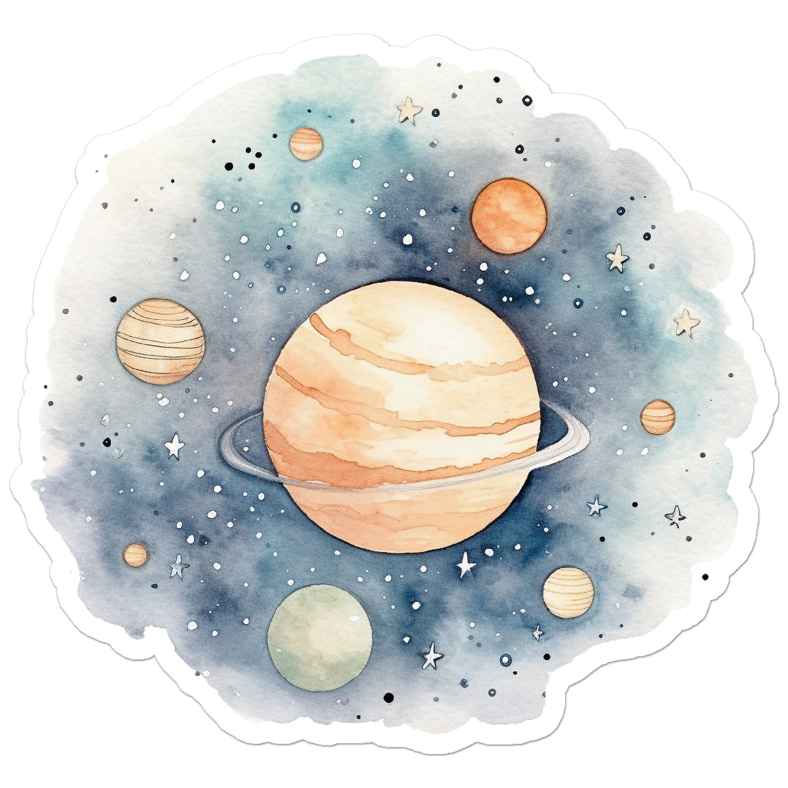 Planets Outer Space – Vinyl Decal Sticker – Car Window Laptop – ebn12334