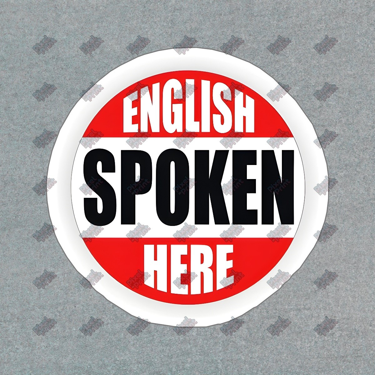 English Spoken Here Vinyl Sticker Language Decal Home, Office & #675782