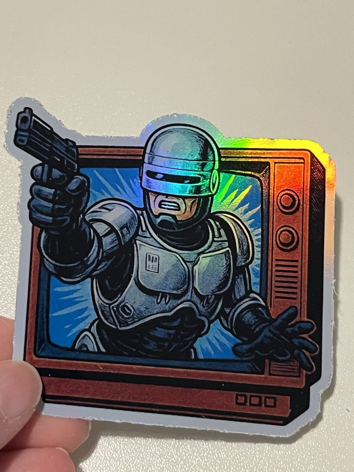 RoboCop 3 Inch Waterproof Vinyl Holographic Sticker