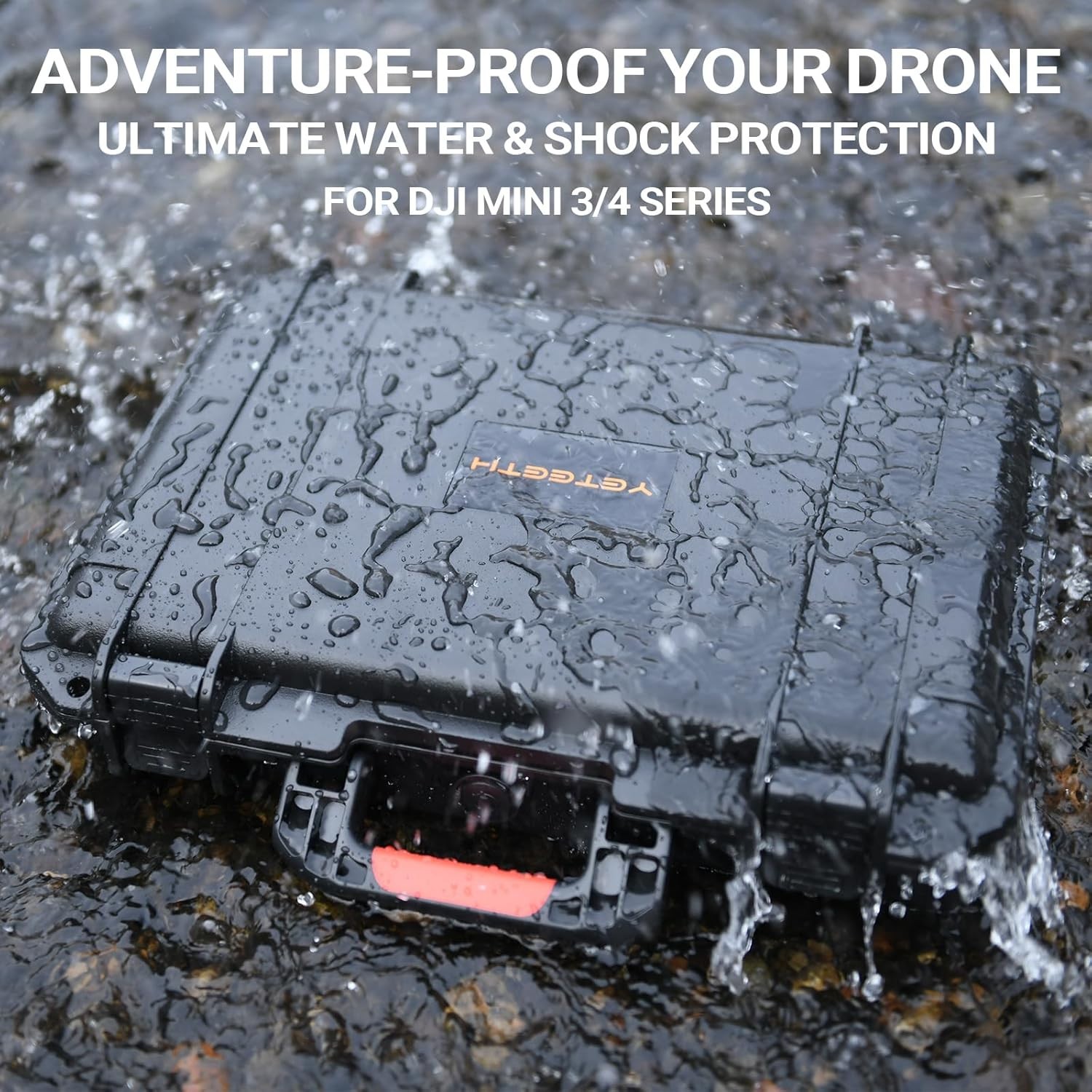 Hard Case for DJI Mini 4 Pro: Waterproof Hard Shell with Foam for DJI Drone Mini