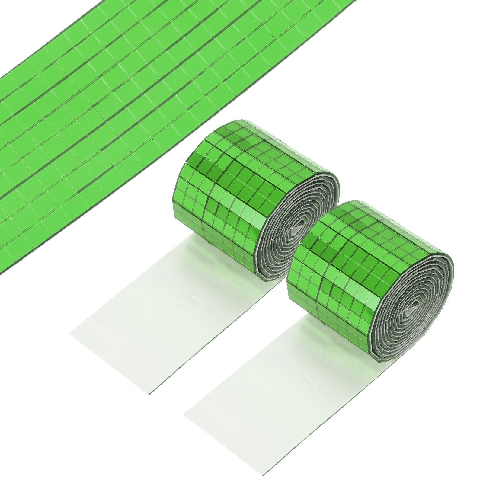 5x5mm Self Adhesive Mirrors Mosaic Tiles, 3840 Pcs Mosaic Sticker, Green