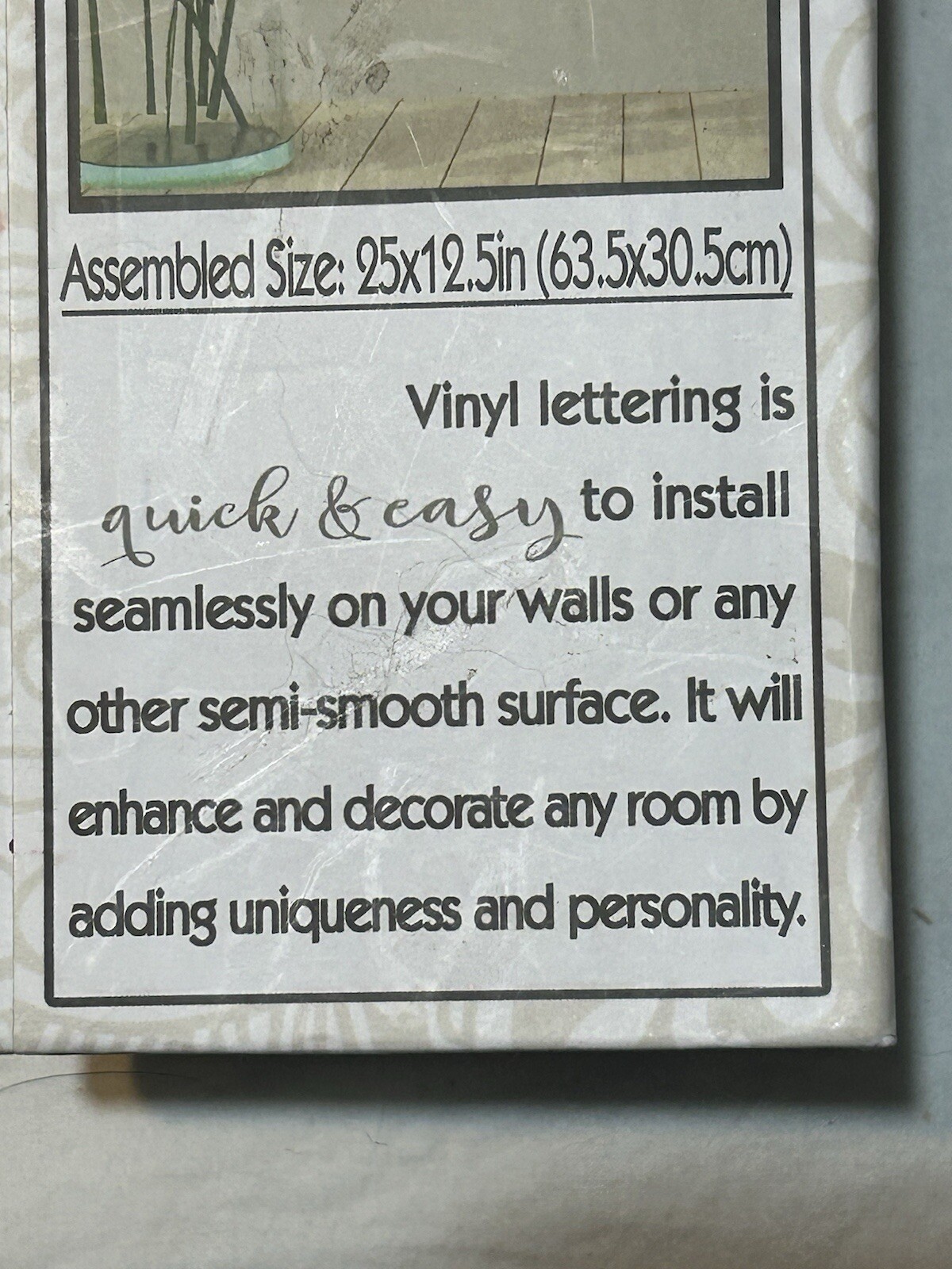 My Thoughtful Wall "It is Well With My Soul" Vinyl Lettering Wall Art 25"x12.5"