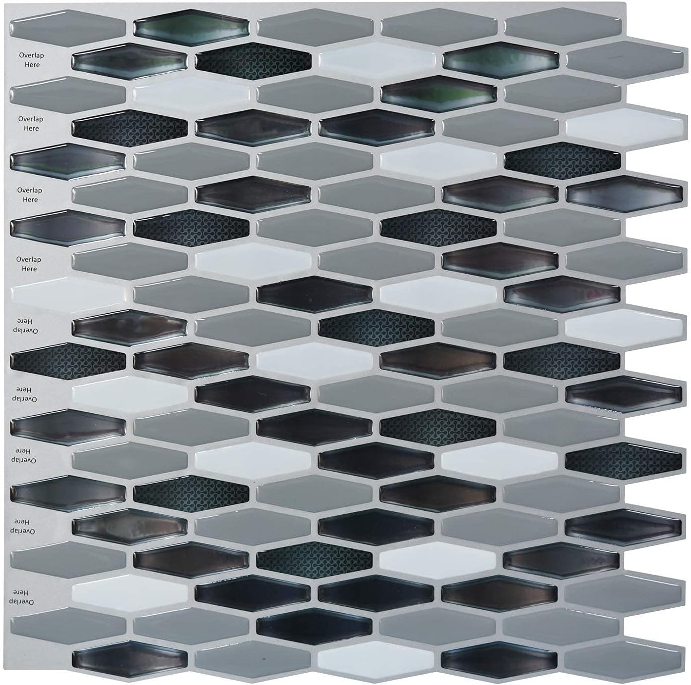 Fadeless 12" x 12" Peel and Stick Marble Panels – Pack of 6 for Effortless Decor