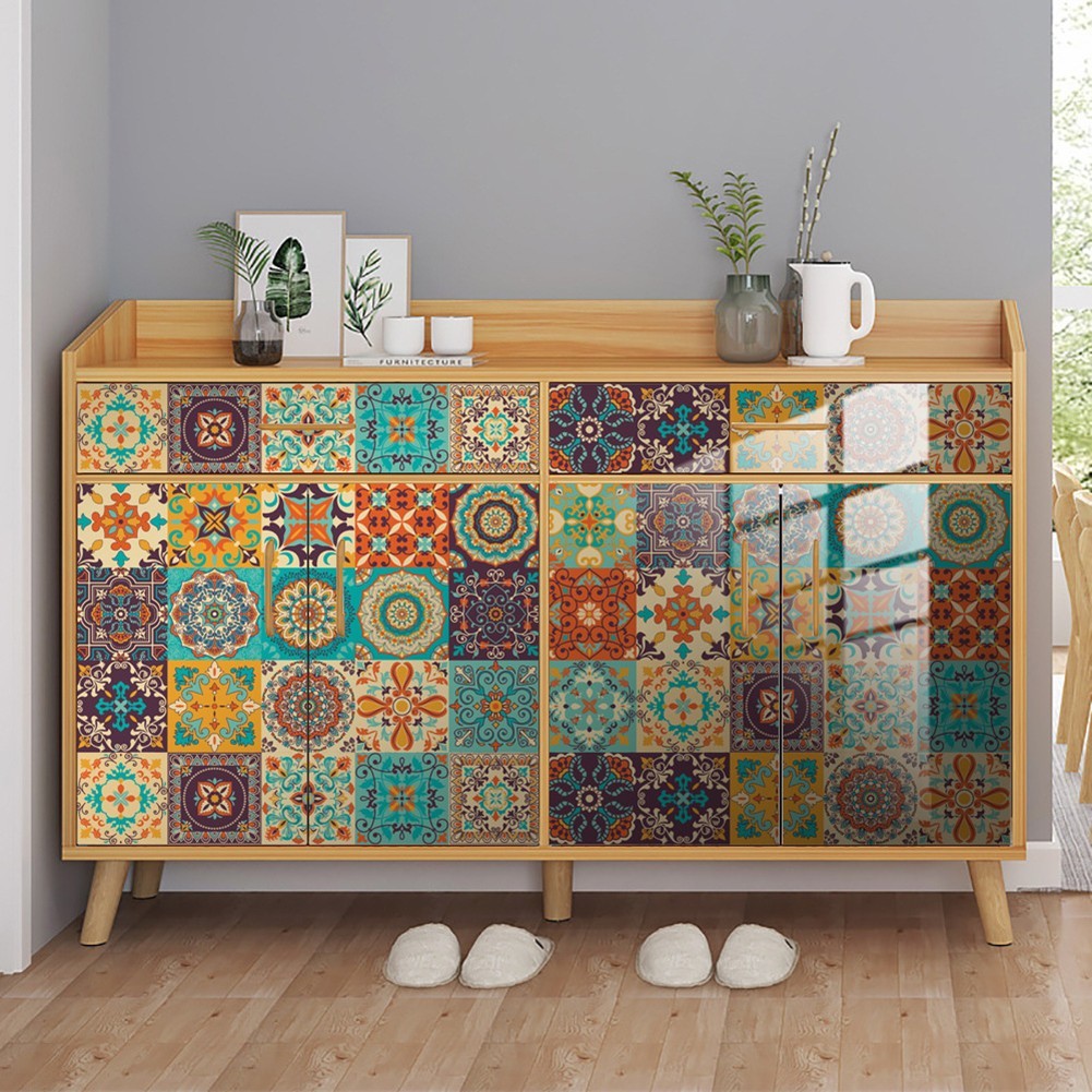 Upgrade Your Space with Elegant Moroccan Tile Stickers for Bathroom and Kitchen