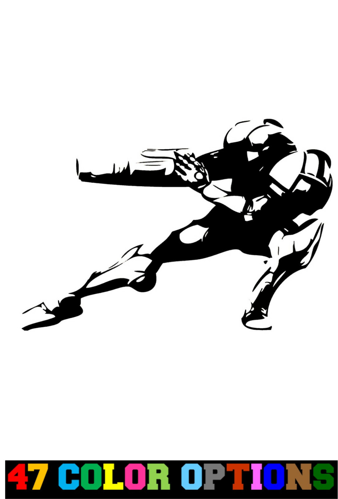 Vinyl Decal Truck Car Sticker Laptop – Video Games Metroid Samus Slide