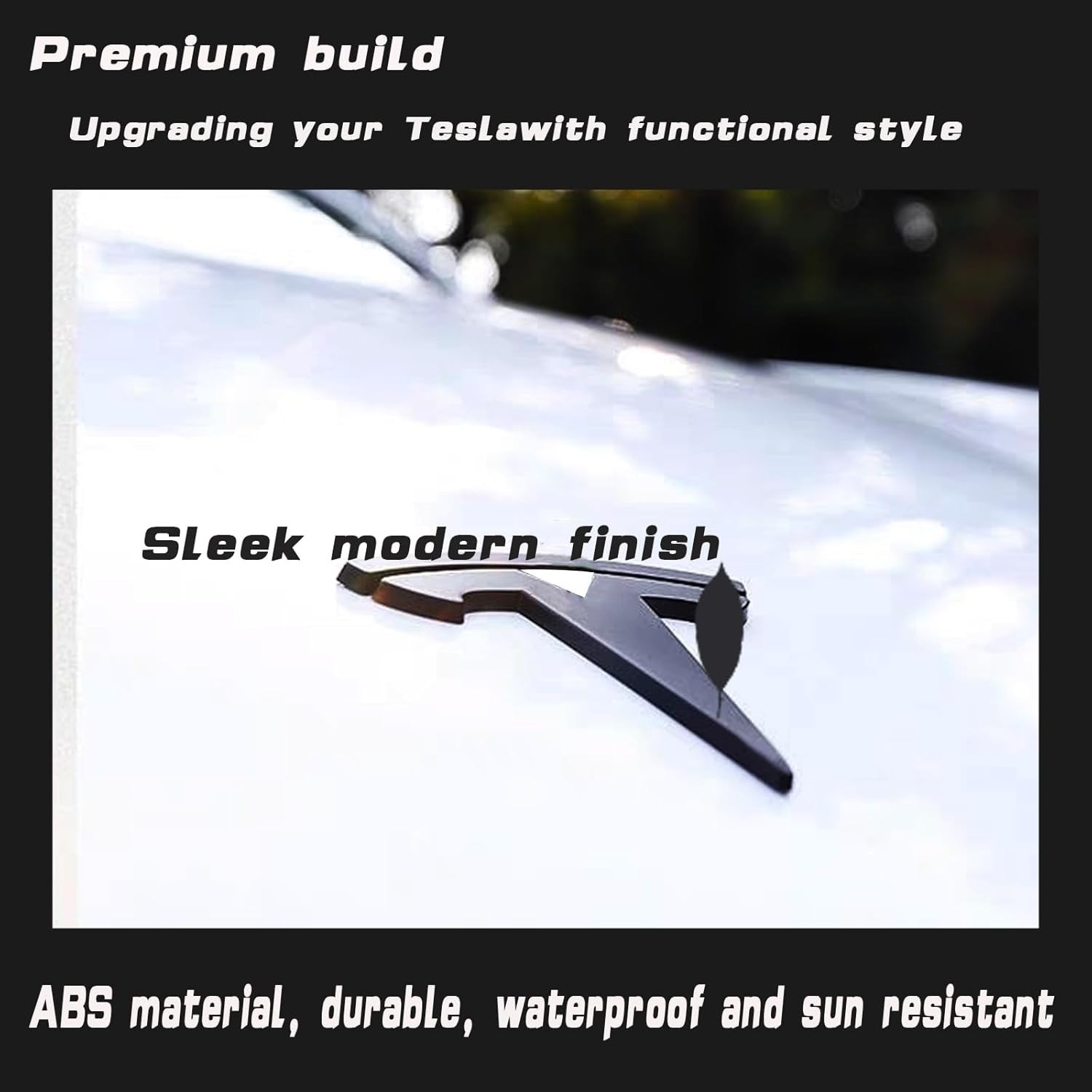 Vehicle Specific Matt Black Emblem Cover for Tesla Model 3/Y – Custom Look