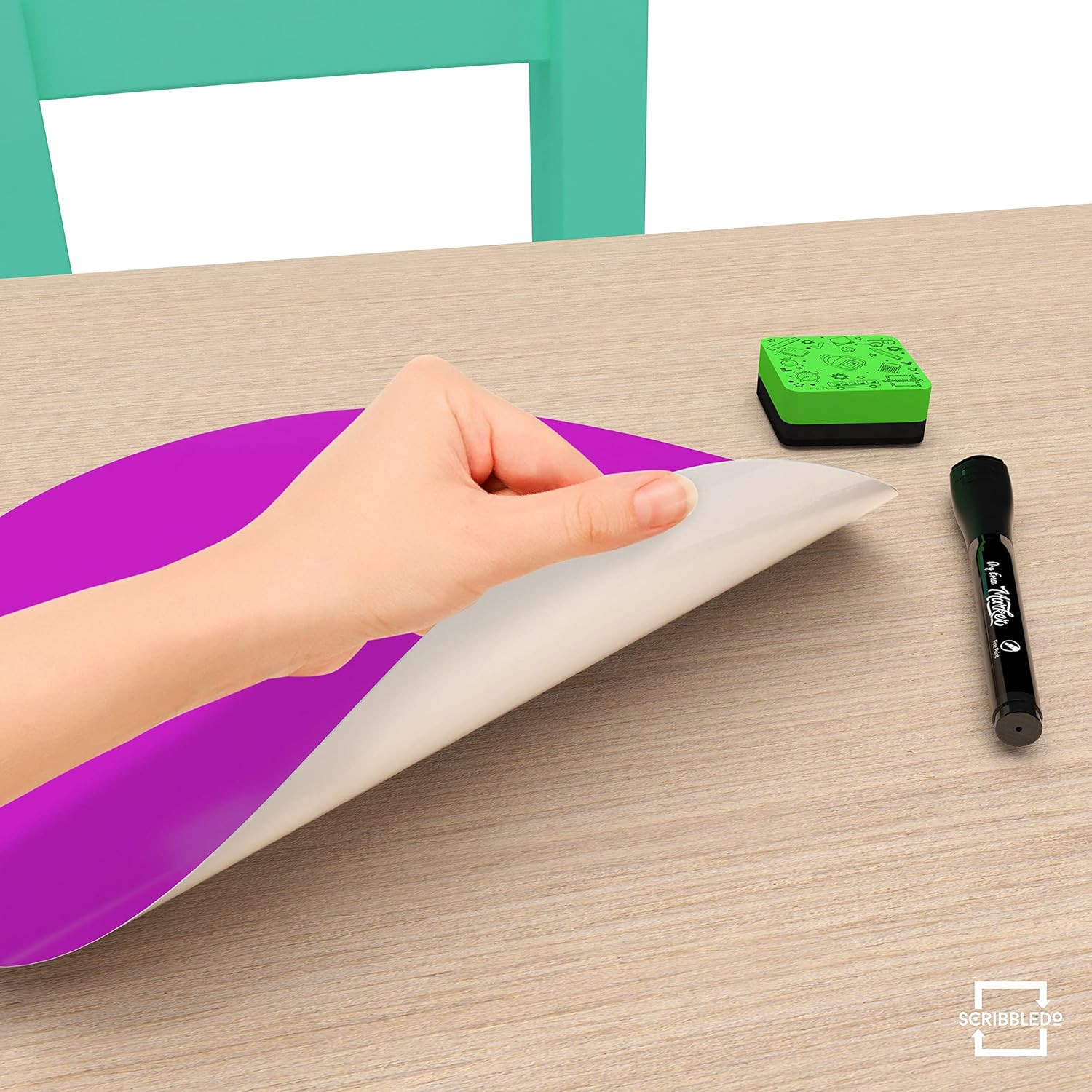 8 Pack Dry Erase Dots 11 inch Colorful Dry Erase Circles for Tables Whiteboar…