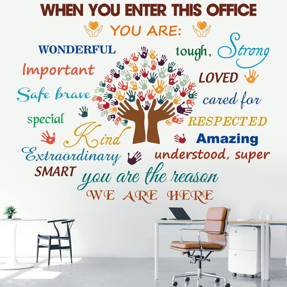 Inspirational Quotes Decals Peel and Stick Motivational Wall Decals Colorful Mot