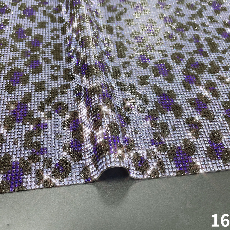 24*40cm DIY Vehicle Car Leopard Print Glitter Rhinestone Sticker Diamond Decor