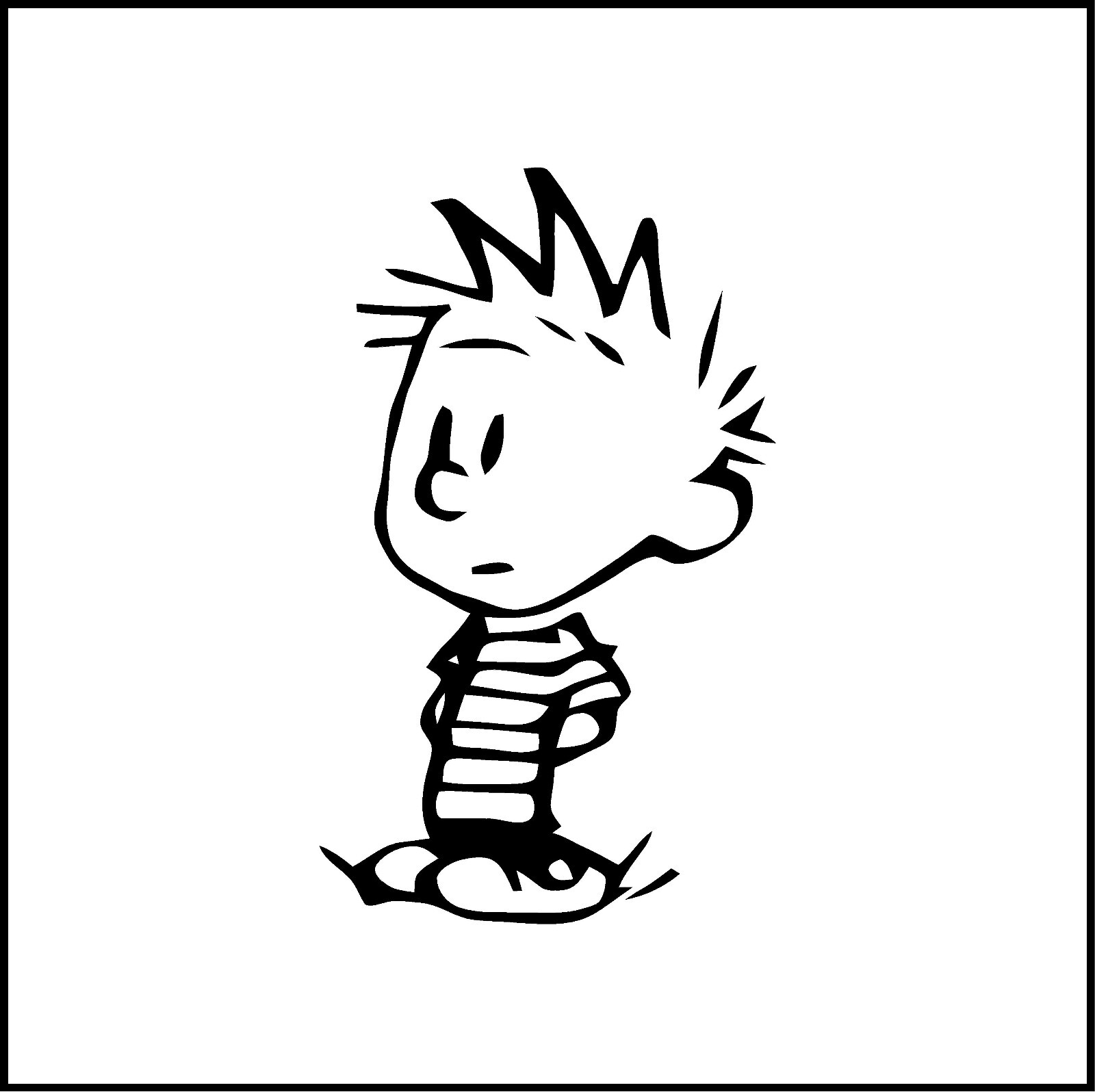 Calvin (Calvin And Hobbes Cartoon) Vinyl Decal/Sticker for Car/Truck/Window/SUV