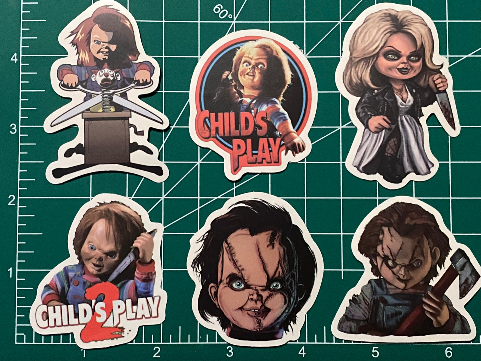 Chucky Child's Play Tiffany YOU PICK Waterproof Sticker Decal Laptop Bottle