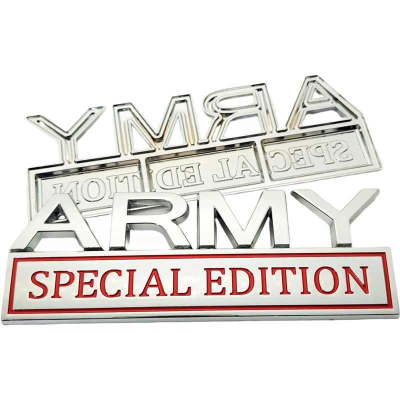2pack Army Special Edition Emblems, Army Car Emblem 3D Badge Decal Car Truck SUV