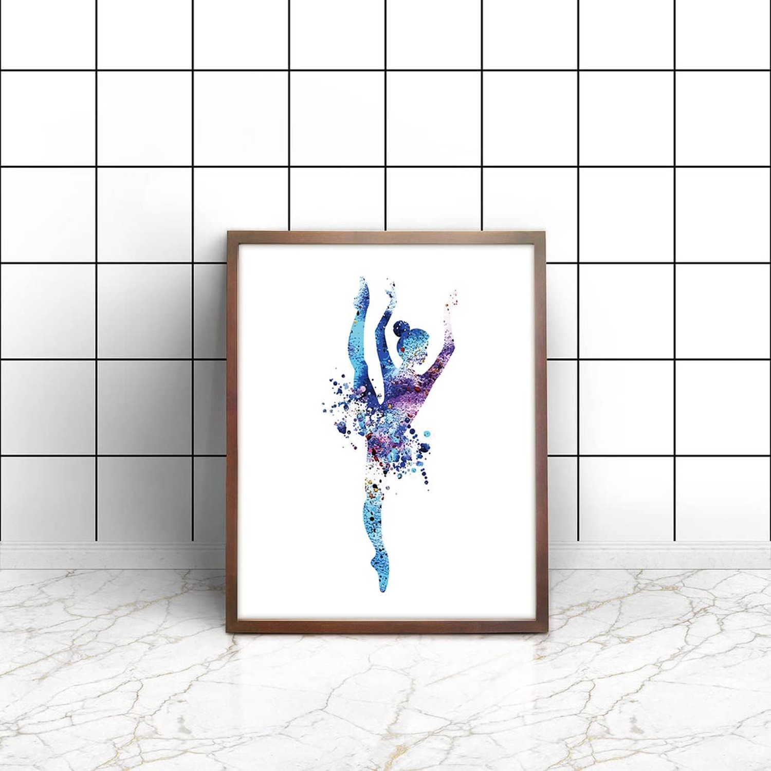 Watercolor Ballet Prints Ballerina Dancers Wall Art Woman Dancing Decor Girls…