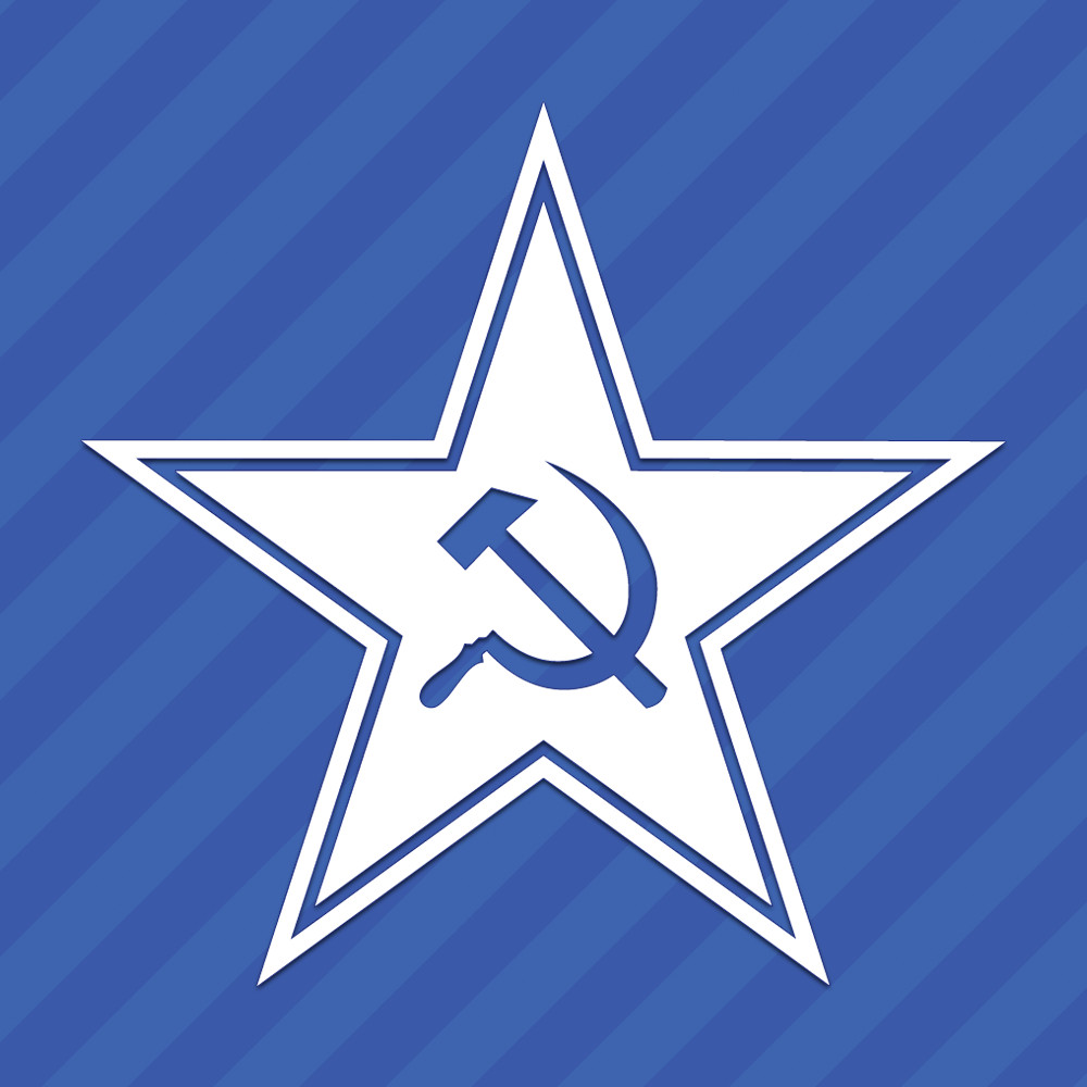 Hammer And Sickle Star Vinyl Decal Sticker Russia Soviet Union Communism
