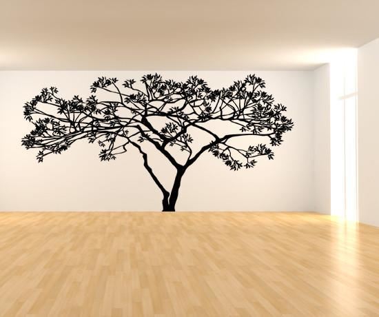 Wide Tree Wall Decal. Tree Branches Spread Wide. #AC156