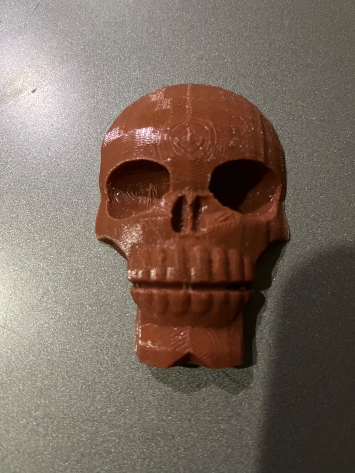 4 plastic skull sticker tile approx 11/4x2x1/2