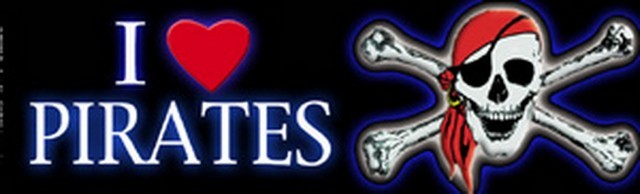 Pirates I Love Pirates Sticker S-3068