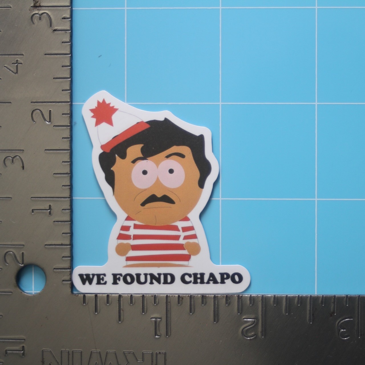 El Chapo Sticker (SOUTH PARK GUZMÁN) Mexico Gangster Cartel, Gloss PVC Decal