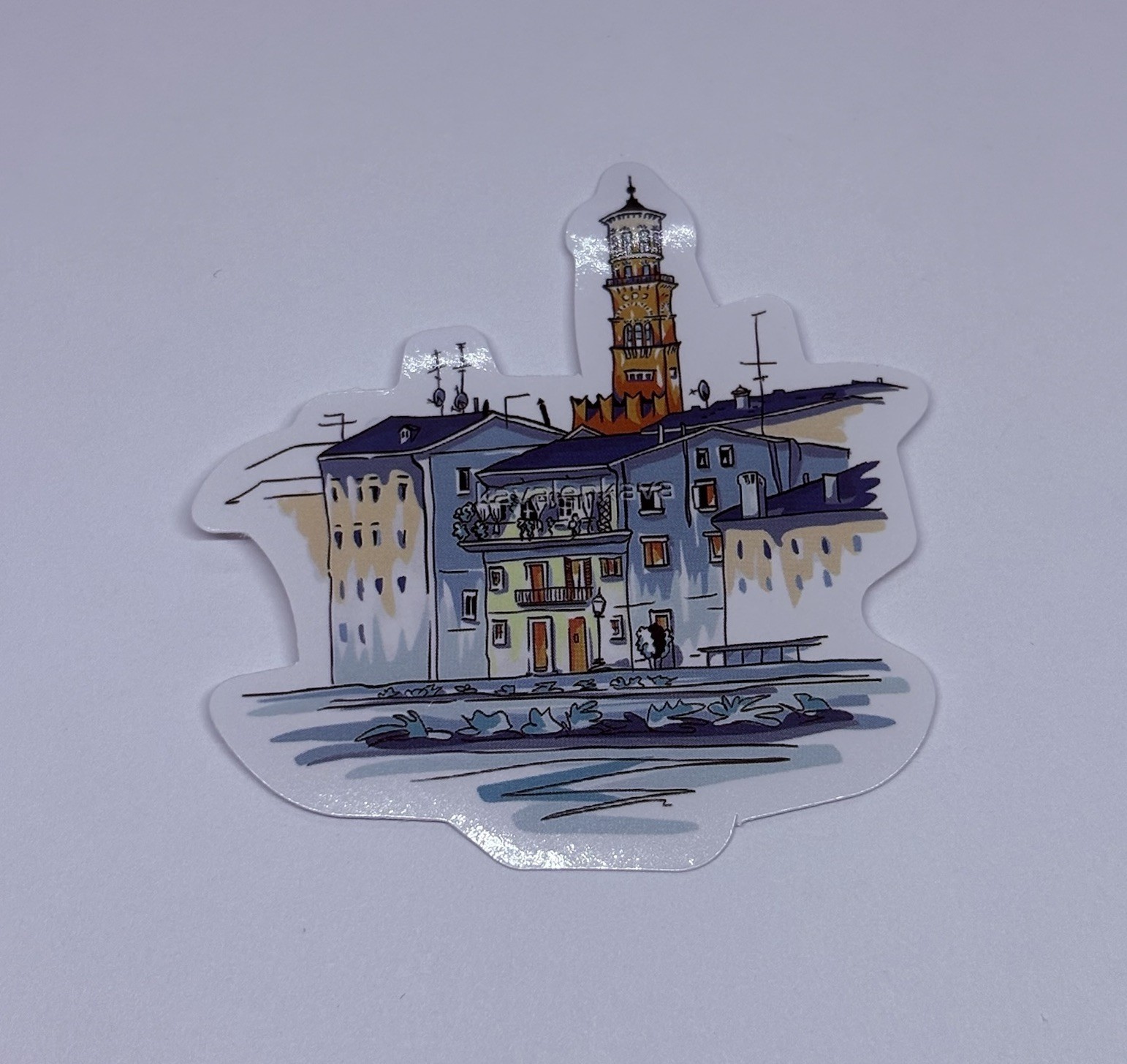 Tower Lamberti Verona Sticker Travel Italy Tour Art Decal Vinyl Souvenir Tc9