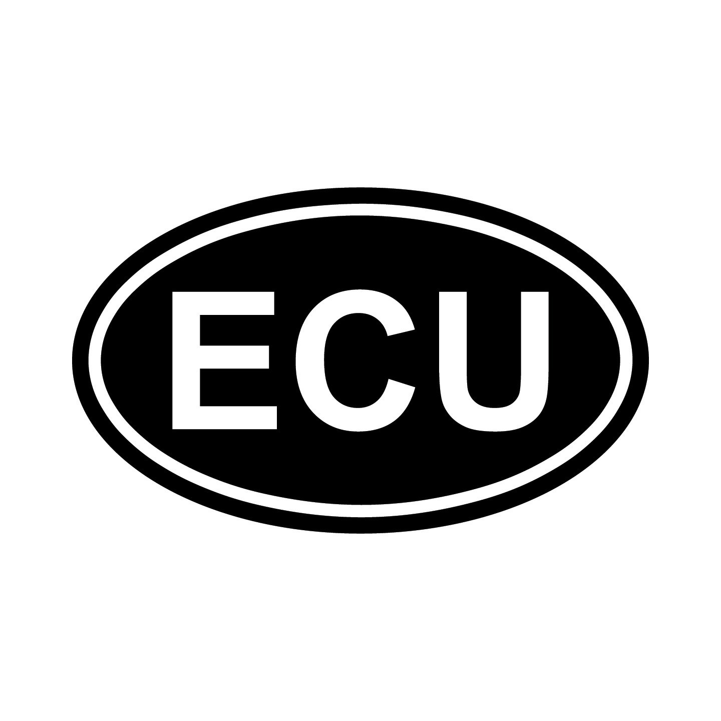 Ecuador ECU Oval Country Code Vinyl Decal Sticker for Car window Laptop & Gifts