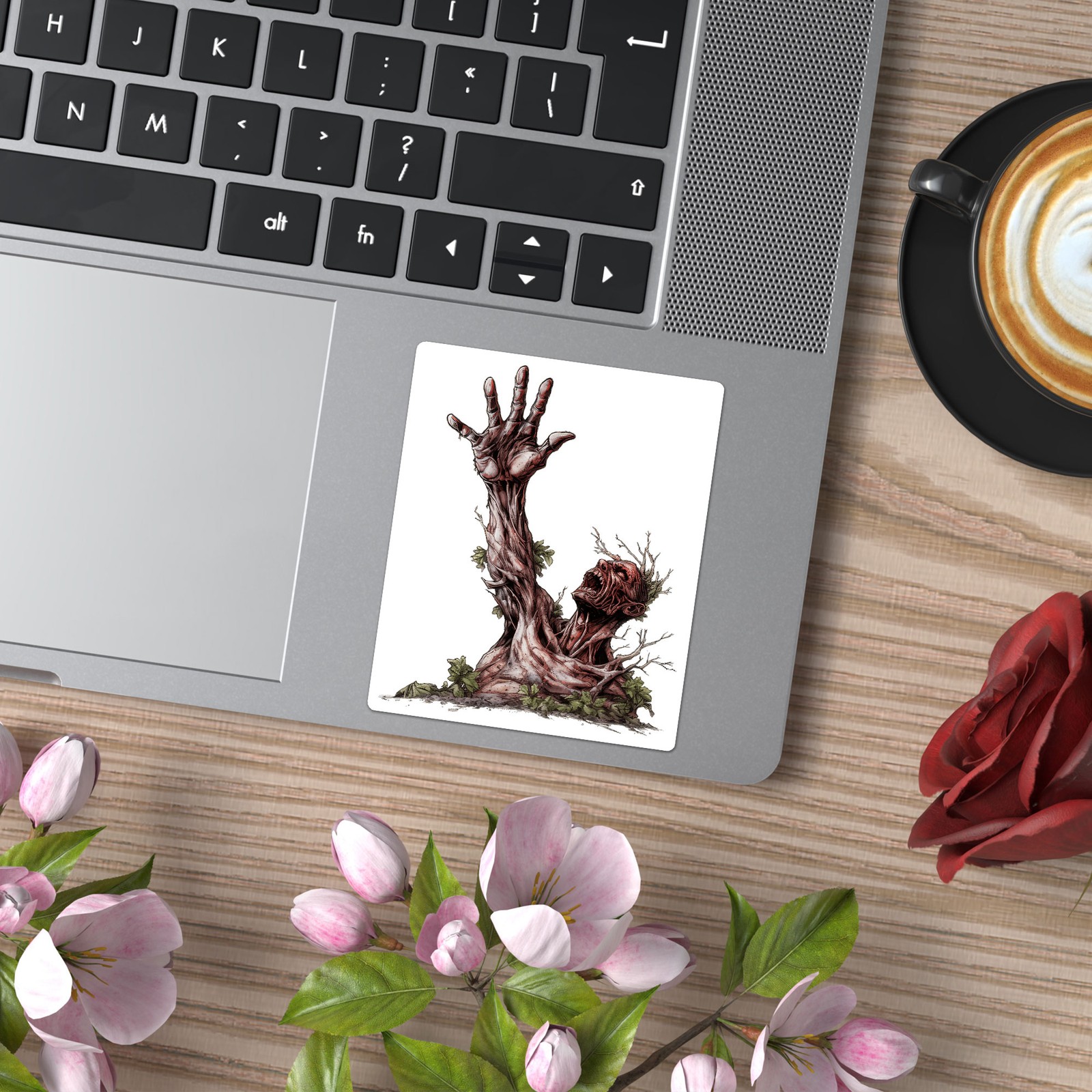 Zombie Crawling Grave – Vinyl Decal Sticker – Car Window Laptop – ebn9423