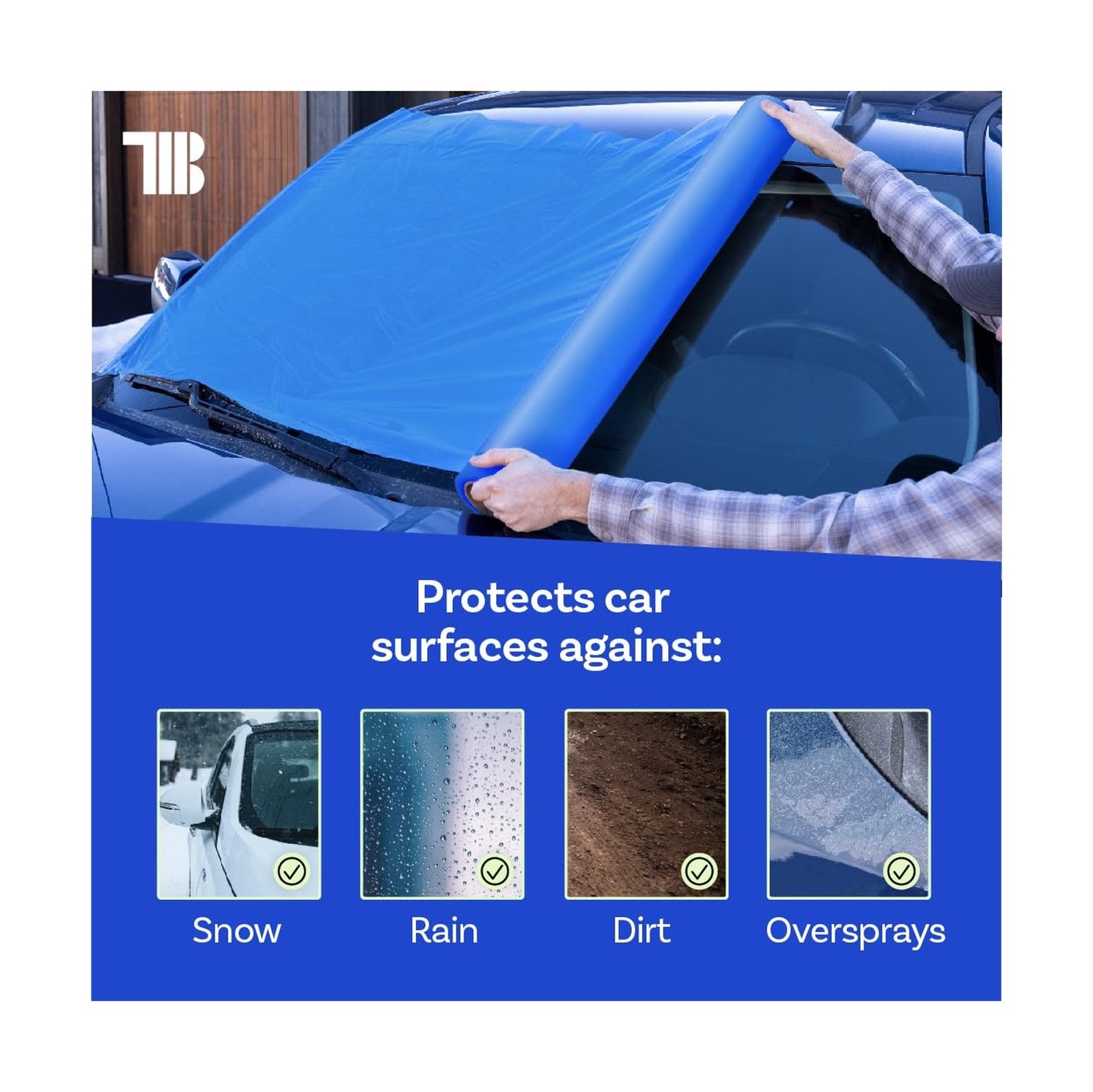 Crash/Collision Wrap, 36 inch x 200 feet, Blue Collision Wrap for Damaged Veh…