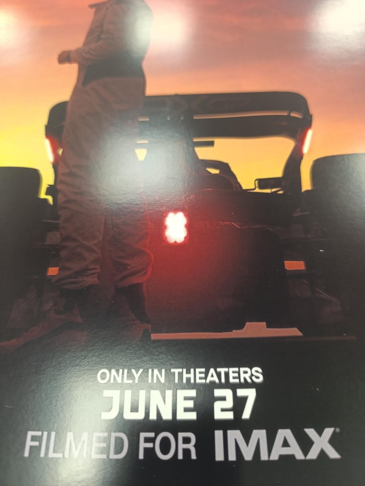 F1 Movie Poster Final Version 2025 Brad Pitt White 300 gr Paper A3 A4