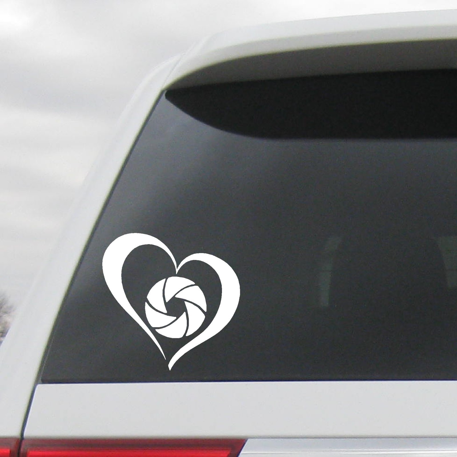 PHOTOGRAPHY VINYL DECAL i LOVE CAMERA PHOTO VINYL STICKER HEART SHUTTER