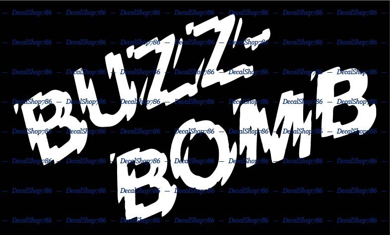 Buzz Bomb Lures – Boat/Car/SUV/Truck Window Vinyl Die-Cut Peel N' Stick Decals