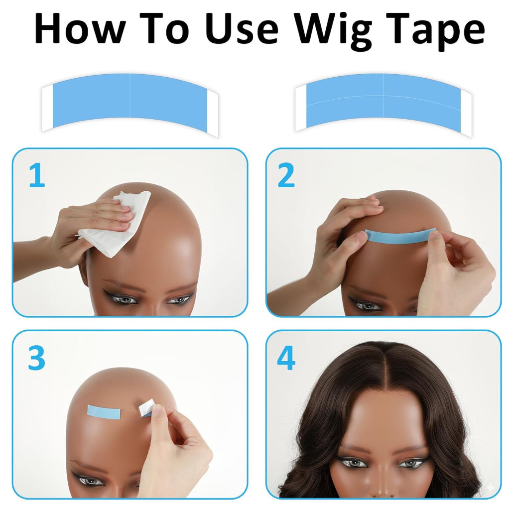 36 Pcs Lace Front Tape for Wigs, Waterproof Double Sided Strong Adhesive Wig….