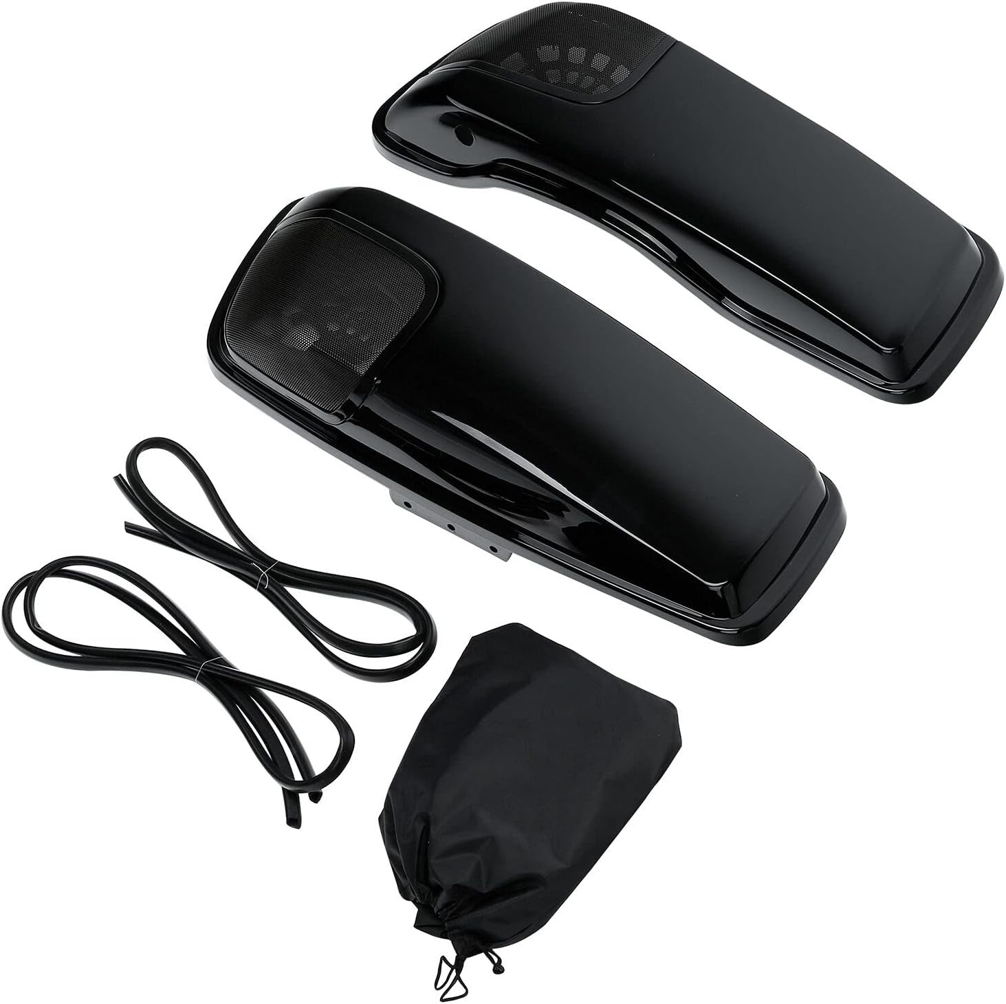 Saddlebag Lids 5X7" Speaker Cutouts Fit Harley 2014-2024 Touring CVO Road King R