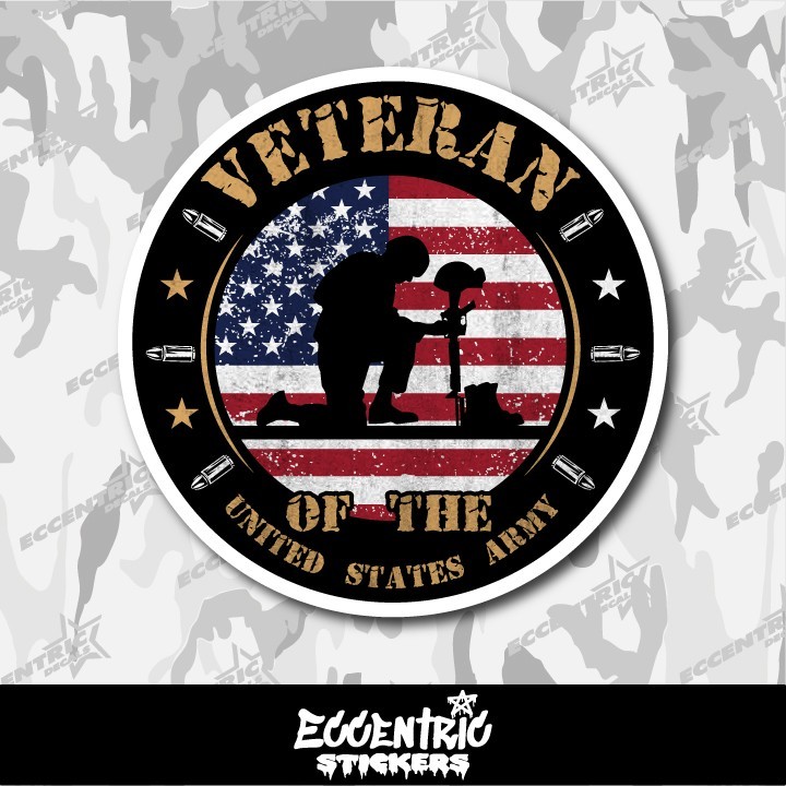 Veteran of the United States Army Vinyl Sticker