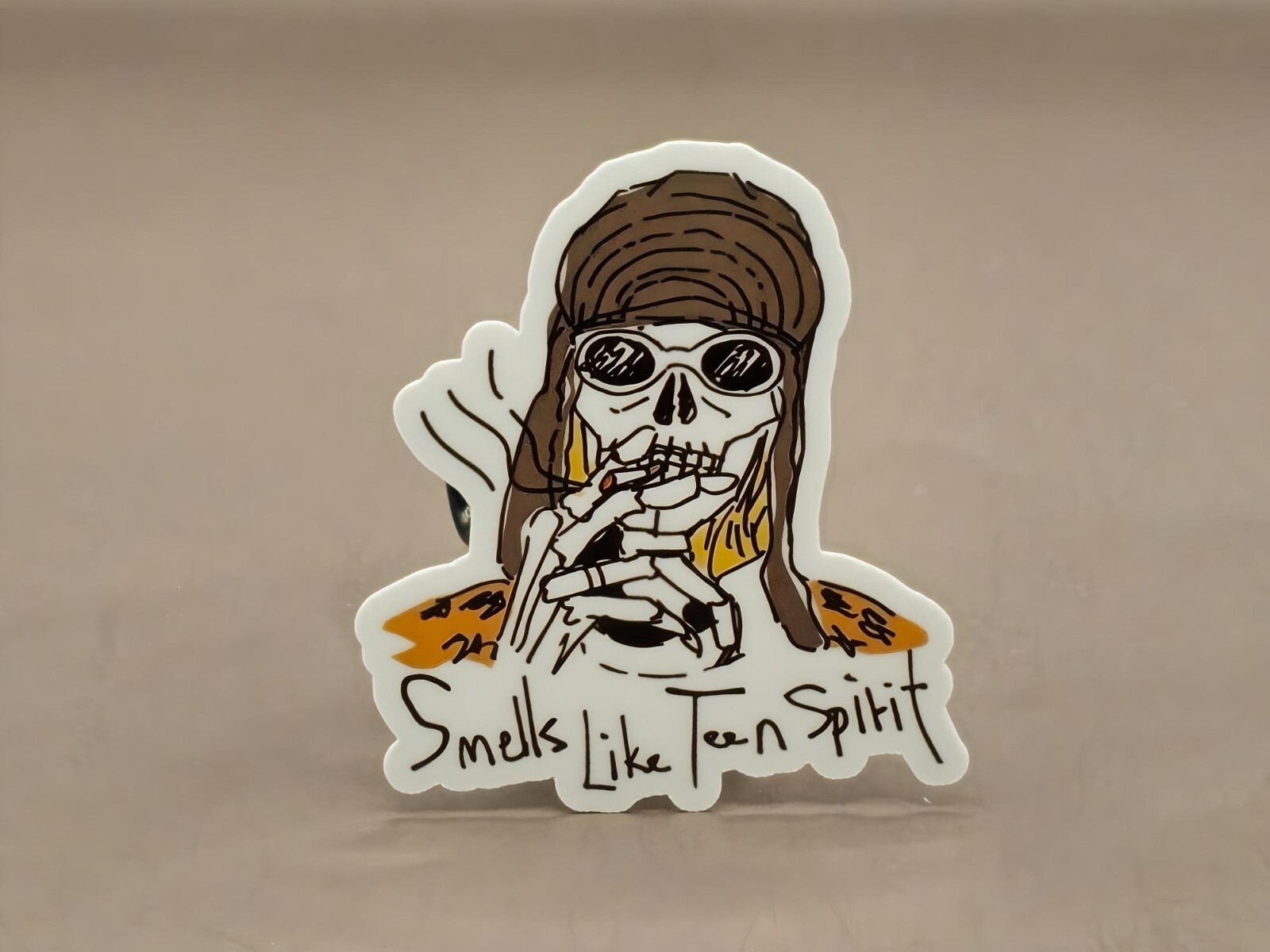 Nirvana Kurt Cobain Inspired Stickers Alternative Grunge Rock Smiley Logo Decals